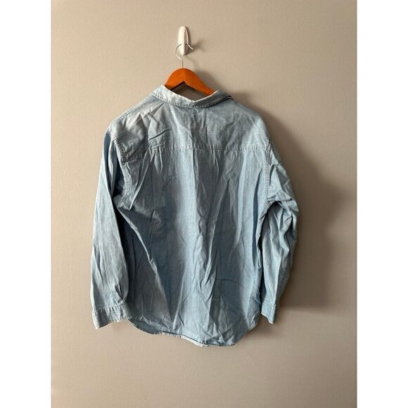 Womens Size M Woolrich Denim Fall Shirt - Picture 5 of 8